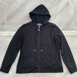 Women's Lauren Active Ralph Lauren Zipper Hoodie Long Sleeve Sweatshirt Jacket